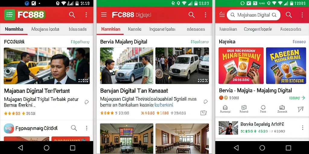 Tampilan antarmuka FC888 yang modern dan fungsional.