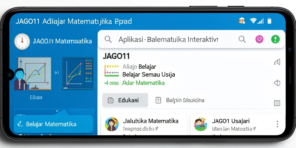 Antarmuka aplikasi JAGO11 yang interaktif dan menarik.
