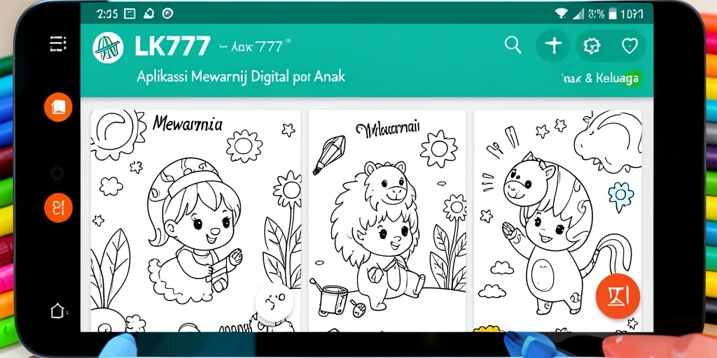 Antarmuka LK777 yang menarik untuk mewarnai digital.