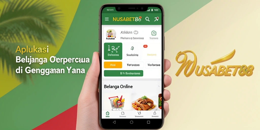 Tampilan antarmuka aplikasi NUSABET88 yang intuitif dan modern.