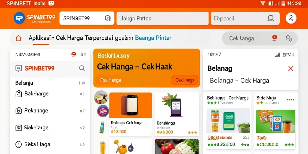 Tampilan antarmuka aplikasi SPINBET99 untuk Cek Harga yang user-friendly.