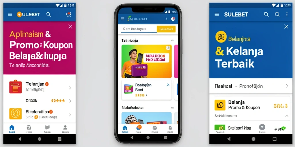 Antarmuka aplikasi SULEBET yang user-friendly untuk promo & kupon.