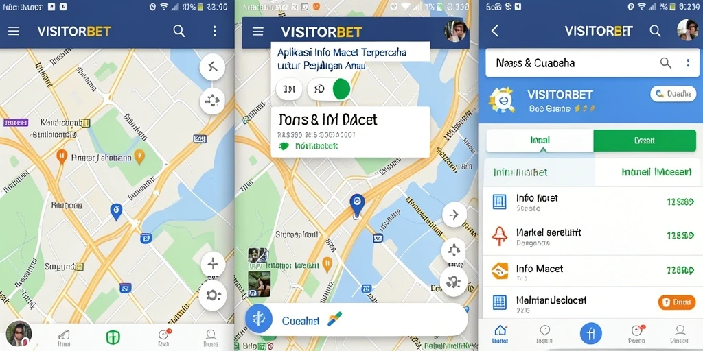 Antarmuka VISITORBET menampilkan informasi kemacetan secara jelas dan intuitif.