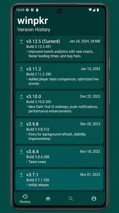 Riwayat Versi winpkr untuk Pengguna Android
